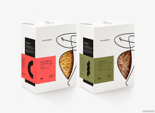 MACAREUX 面条食品包装盒设计 专业代办服务，让美味与美学交融